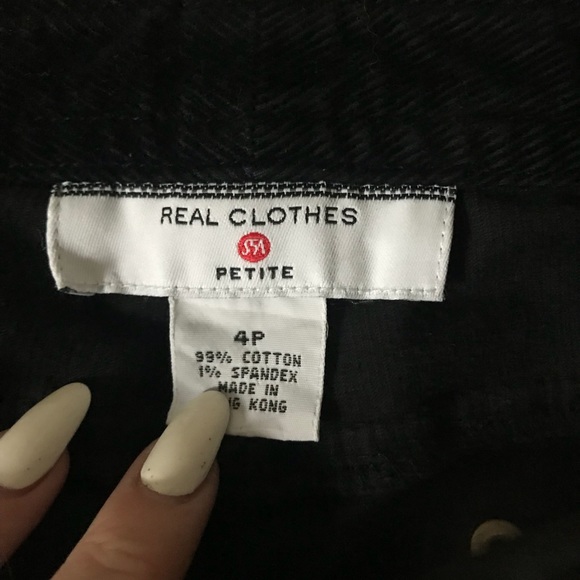 Corduroy Black Pants - Picture 2 of 3